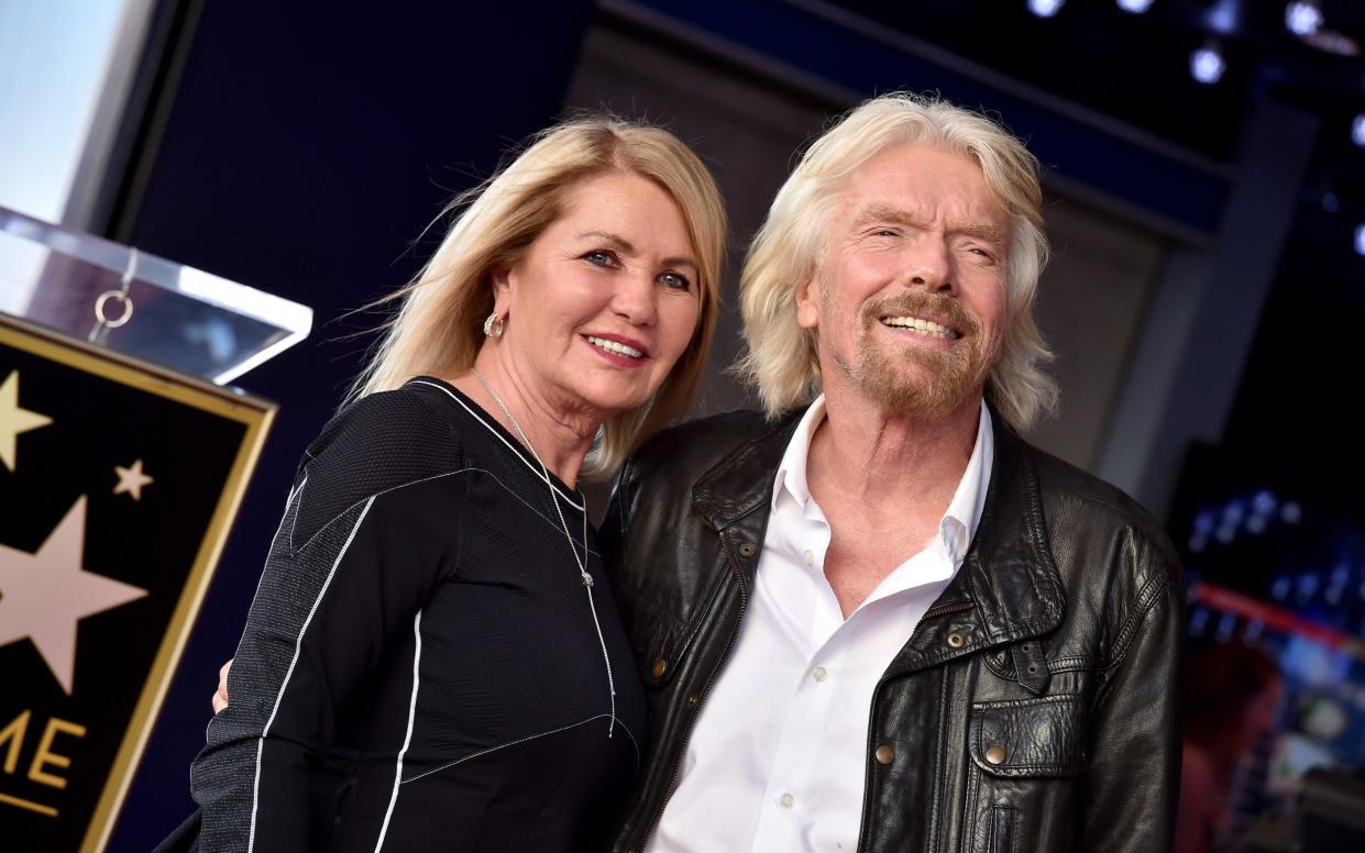 Sir Richard Branson and wife Joan Templeman