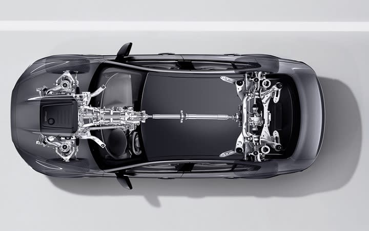2017 Jaguar XE AWD drivetrain photo