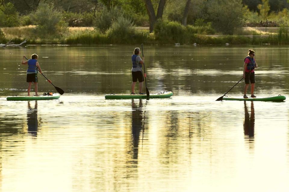 Enjoying the warm weather at James M. Robb Colorado River State Park in Grand Junction, Colorado.