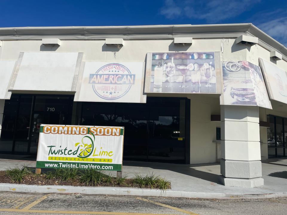 The Twisted Lime Restaurant & Bar is expected to open at the former location of Arturo’s American Grill on U.S. 1 in Vero Beach.