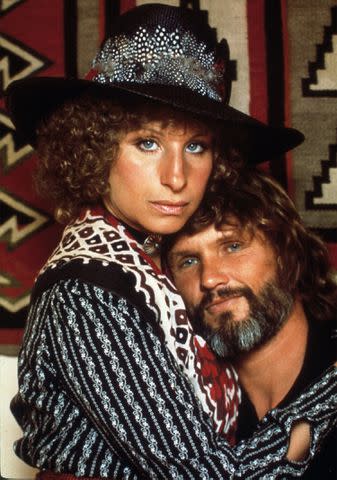 <p>Snap/Shutterstock</p> Barbra Streisand and Kris Kristofferson in "A Star is Born"