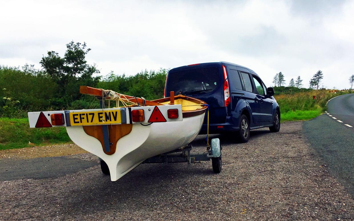 The Ford Tourneo Connect has been put to good use towing Andrew English's boat - and his motorcycle on a trailer, and much else besides