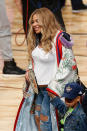 <p>Beyoncé se presentó en su avanzado estado de embarazo de mellizos luciendo muy glamorosa y feliz. </p>