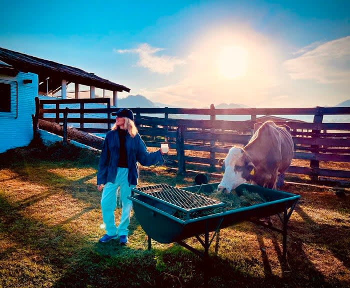 Alejandra Gere en el campo