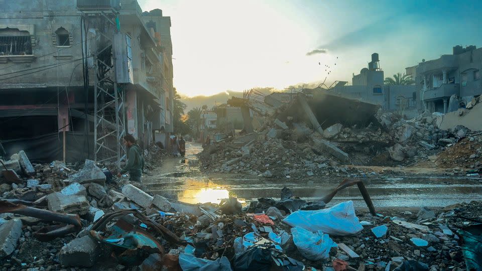 Rafah was supposed to be in a safe zone at the beginning of the war but has since come under Israeli attacks. - Scott McWhinnie/CNN