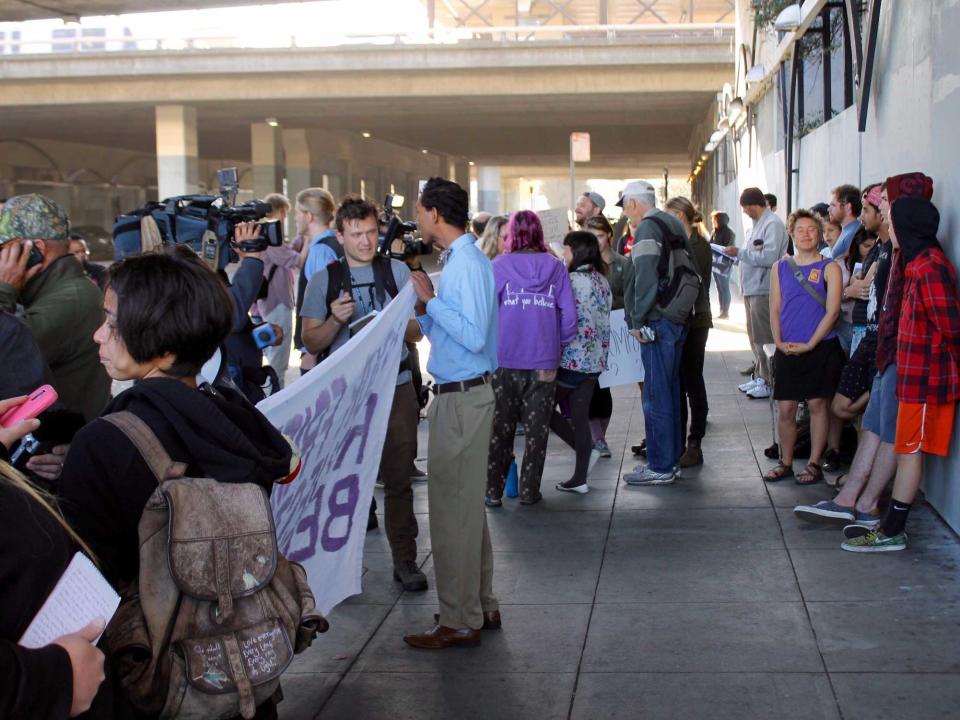 Oakland bus protest