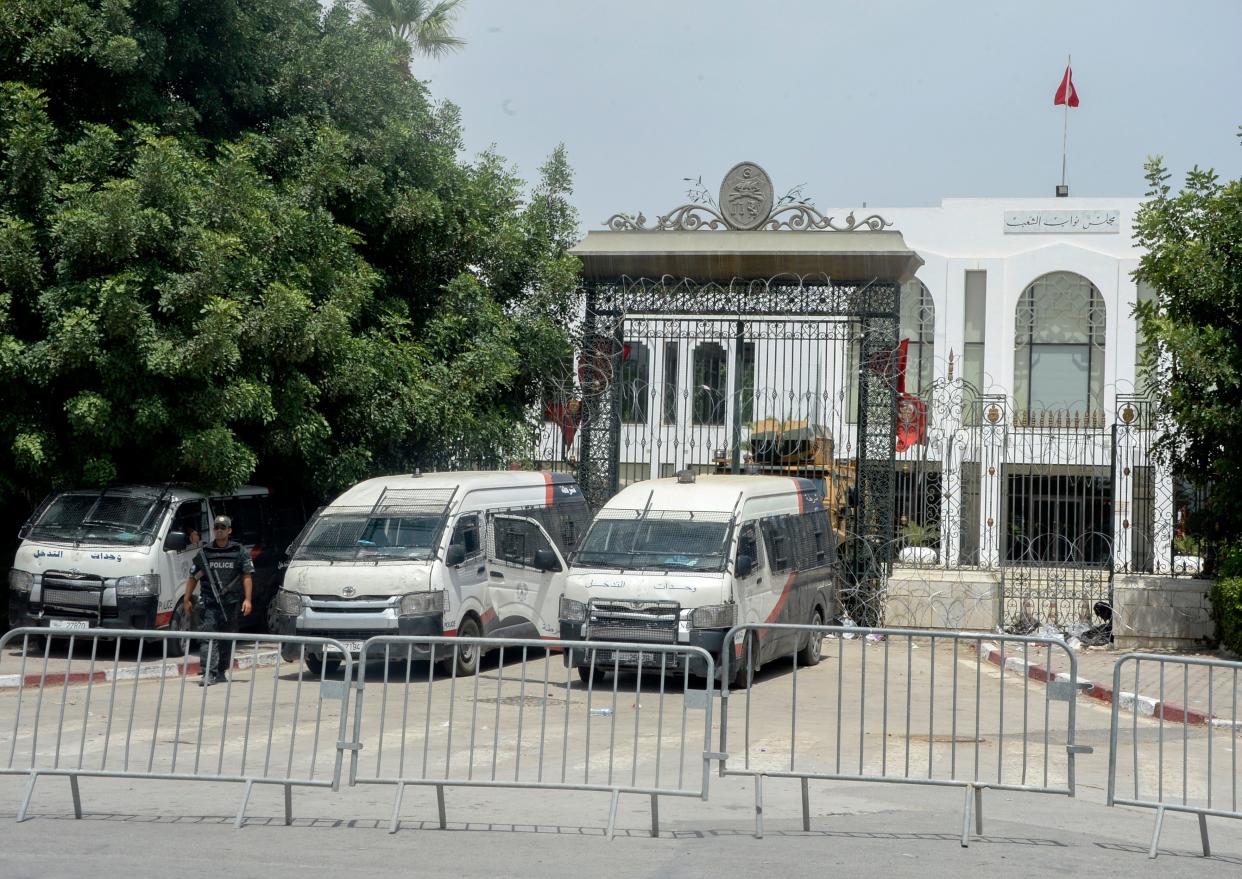 Tunisia Protests (Copyright 2021 The Associated Press. All rights reserved)