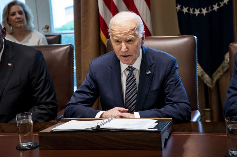 President Joe Biden Thursday asserted executive privilege through the White House Counsel rejecting a House request for audio recordings of Biden's classified documents interview with special counsel Robert Hur. The Justice Department has already provided transcripts of the Hur interview to House Republicans. Photo by Bonnie Cash/UPI