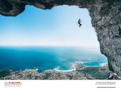 Wings: Micky Wiswedel, South Africa with his shot of climber Jamie Smith mid-fall as he attempts a new route on Table Mountain, Cape Town. (© Micky Wiswedel / Red Bull Illume)