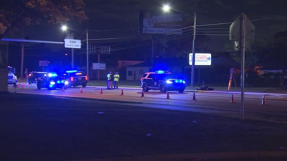 Troopers shut down a stretch of Goldenrod Road early Friday.