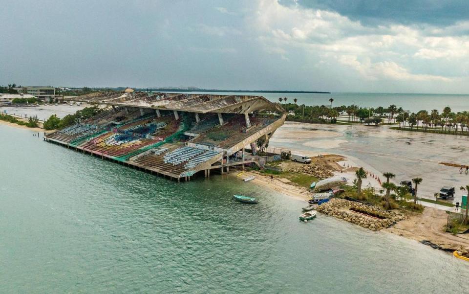 Miami Marine Stadium on Virginia Key.