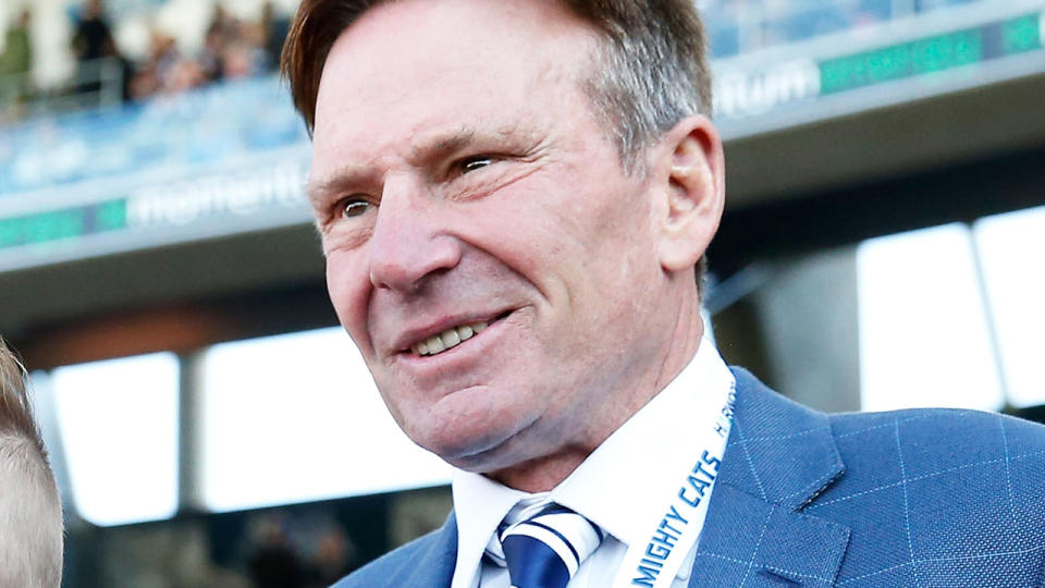 Sam Newman, pictured here before an AFL game in 2015.