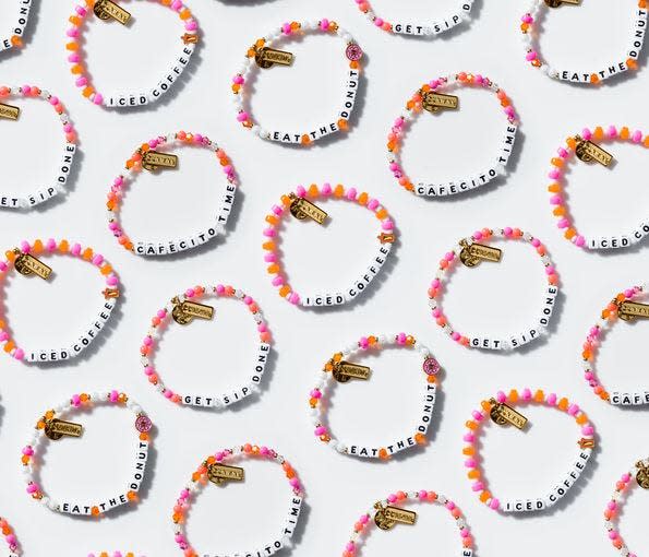 In collaboration with Little Words Project, Dunkin' is dropping an an all-new collection of bracelets on National Coffee Day, which falls on Friday, September 29, 2023.