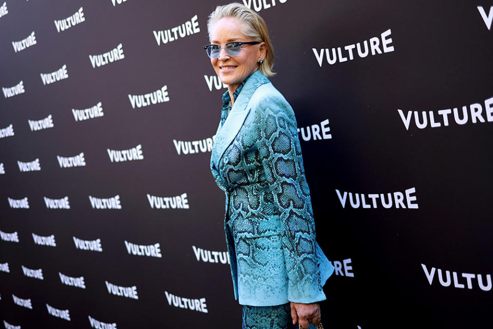 Sharon Stone attends New York Magazine's Vulture Festival LA at Goya Studios on November 11, 2023 in Los Angeles, California.