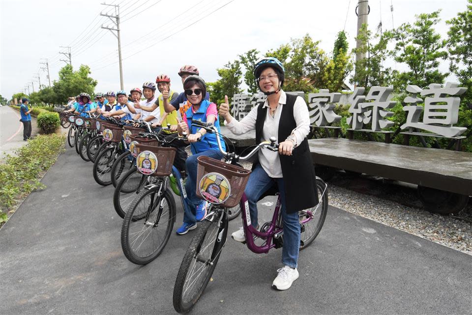 ▲彰化糖鐵國家綠道榮膺2023台灣景觀大獎「佳作」，彰化縣長王惠美邀請全國鄉親體驗一日雙爐之旅。（記者陳雅芳攝）