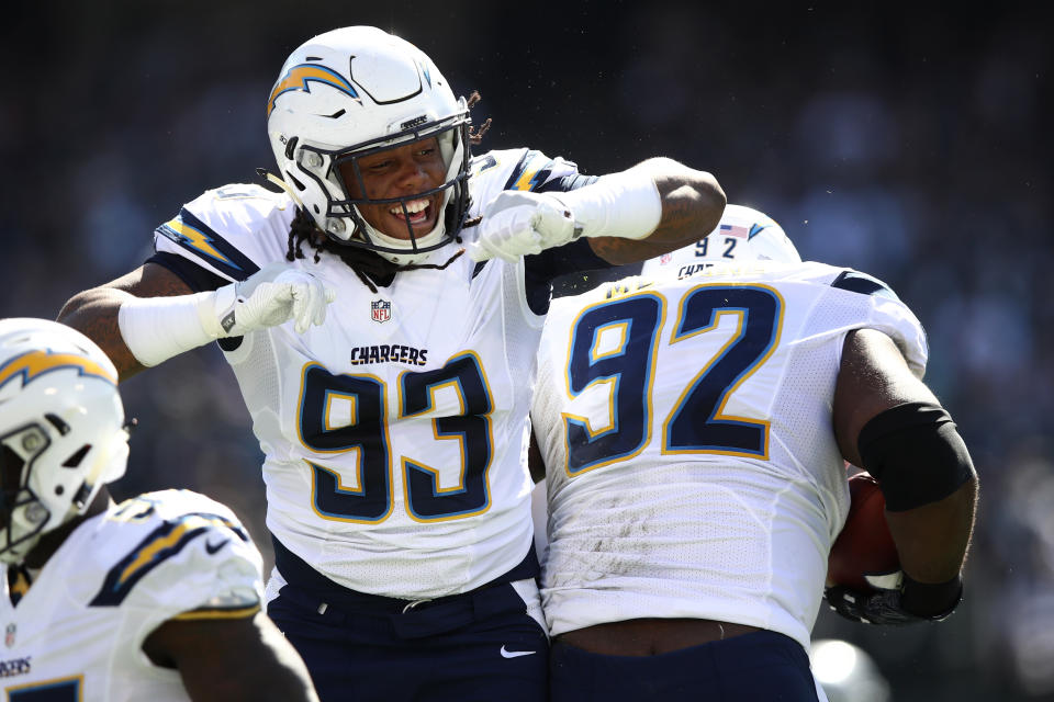 Brandon Mebane is back in his hometown in Los Angeles. (Getty Images) 