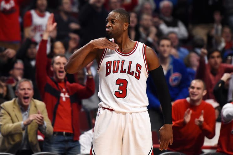 Dwyane Wade was terrific in his first game with the Chicago Bulls. (Getty Images)