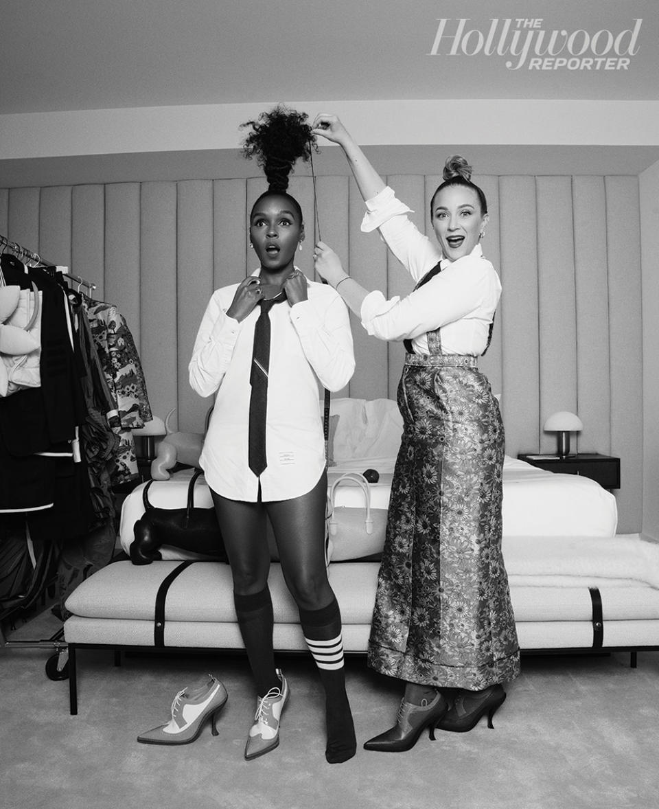 Janelle Monae and Alexandra Mandelkorn were photographed as a part of THR’s Power Stylists issue on March 13 2023 Mandarin Oriental Residences in Beverly Hills.