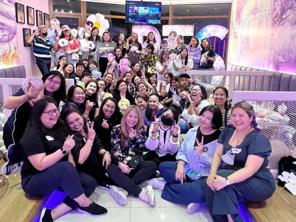 An IRL meet-up with some of the "Titas of BTS."