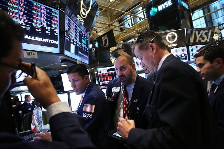 Traders work on the floor of the New York Stock Exchange, on June 20, 2013. Asian markets mostly fell further Friday, extending a sell-off in line with steep losses on Wall Street after the US Federal Reserve signalled a possible end to its multi-billion-dollar stimulus programme