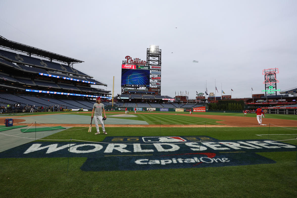 Astros-Phillies 3 uitgesteld wegens regen, hele serie een dag uitgesteld