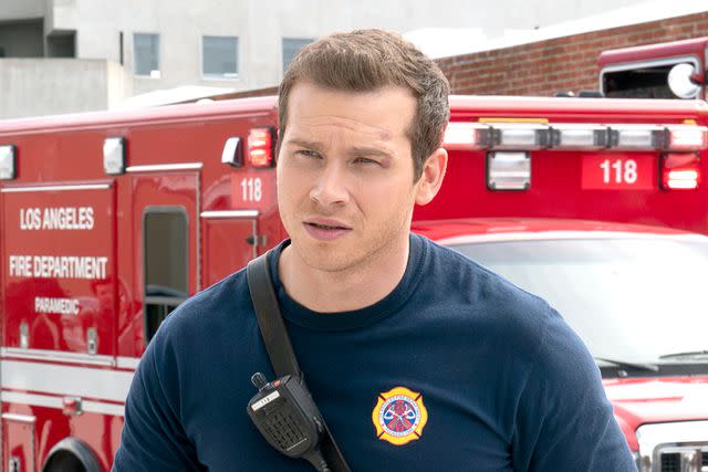 <p>Disney/Chris Willard</p> Oliver Stark on '9-1-1'