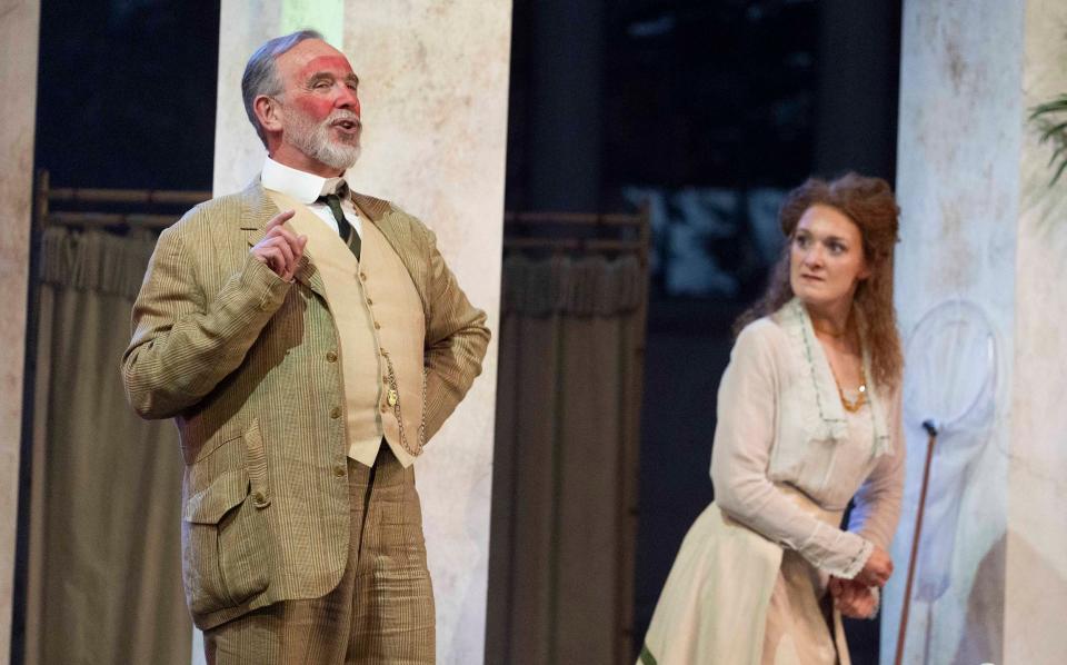 Stephen Gadd and Heather Lowe in Opera Holland Park's The Barber of Seville