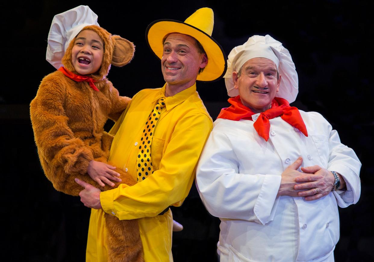 Everyone’s favorite mischievous monkey and his friend in the yellow hat sing and dance up a storm in this upcoming action-packed musical at Derby Dinner Playhouse in Clarksville. With every swing and flip, George takes the audience on a fun-filled adventure.