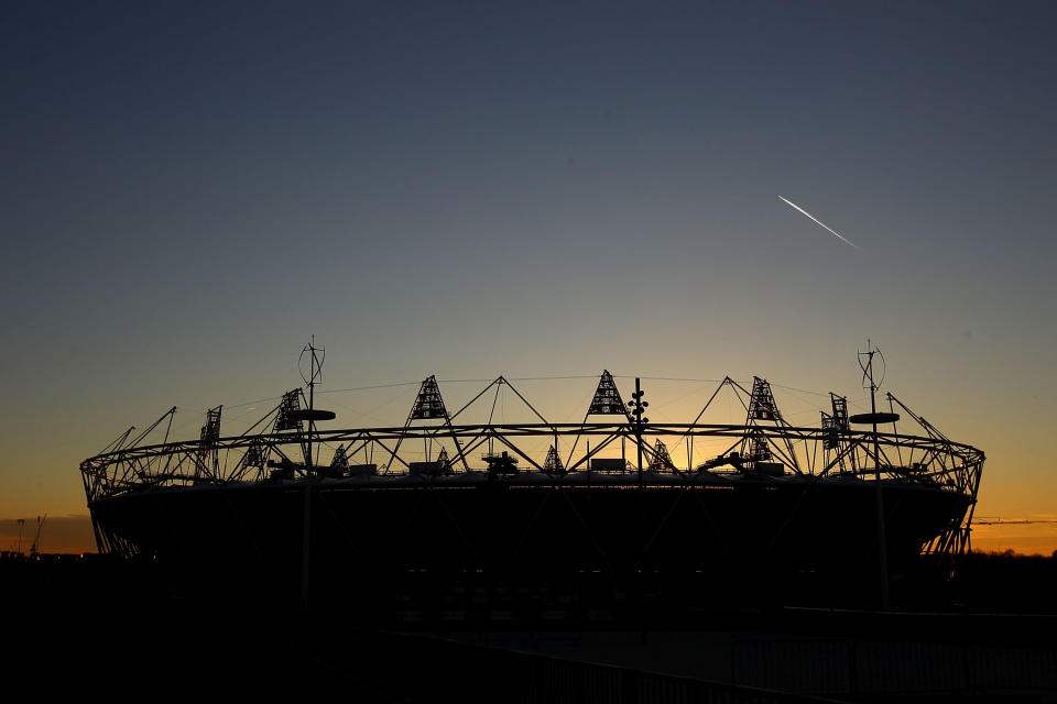 A general view of the Olympic stadium on February 23, 2012 in London, England
