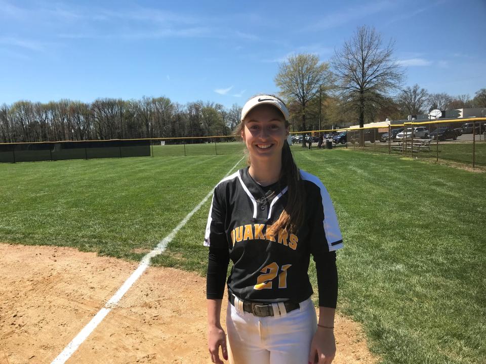 Moorestown&#39;s Christina Carideo has been a sparkplug at the top of the lineup for her team this spring.