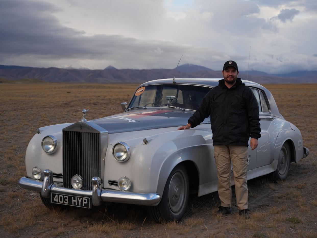 Entrepreneur Matvey Usanov with his 1962 Rolls Royce Silver Cloud in Tajikistan.