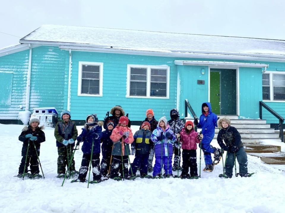Big Tancook Elementary School started off the school year with 16 students but two moved off the island.  (Big Tancook Elementary School/Facebook - image credit)