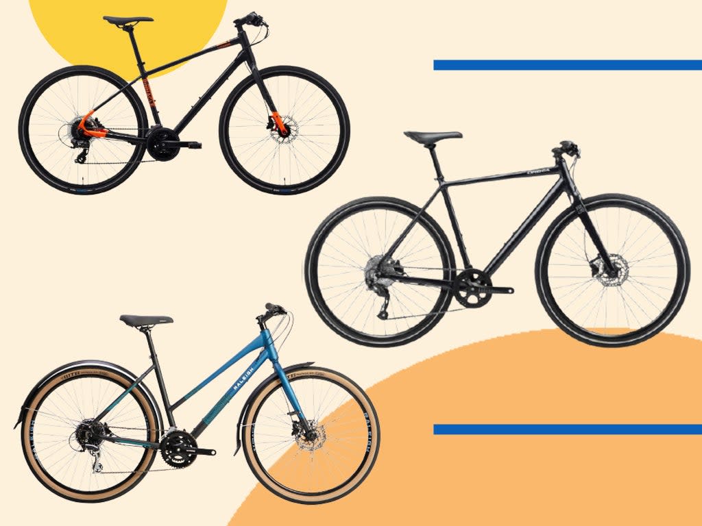 Hybrids have straight handlebars for a more upright riding position, which many cyclists find far more comfortable  (iStock/The Independent)