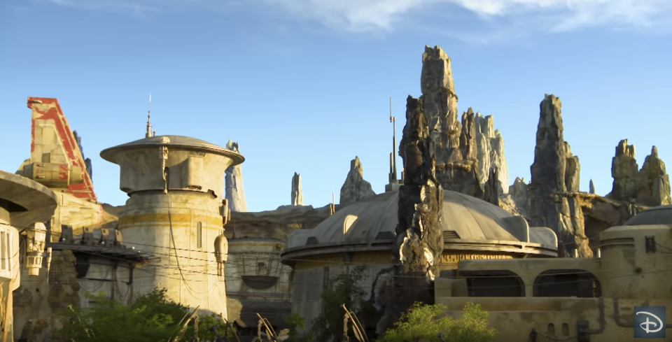 A stay at "Star Wars": Galactic Starcruiser includes a "planet excursion" to Batuu, located in the "Star Wars": Galaxy's Edge section of Disney's Hollywood Studios. (Photo: Disney Parks via YouTube)