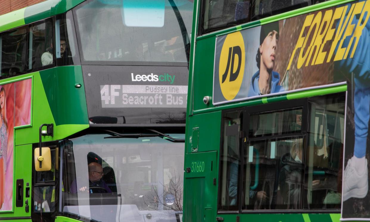 <span>Campaigners and metro mayors have described the deregulation of buses outside London as leading to a ‘wild west’ of private operators cherry-picking profitable routes.</span><span>Photograph: Gary Calton/The Observer</span>