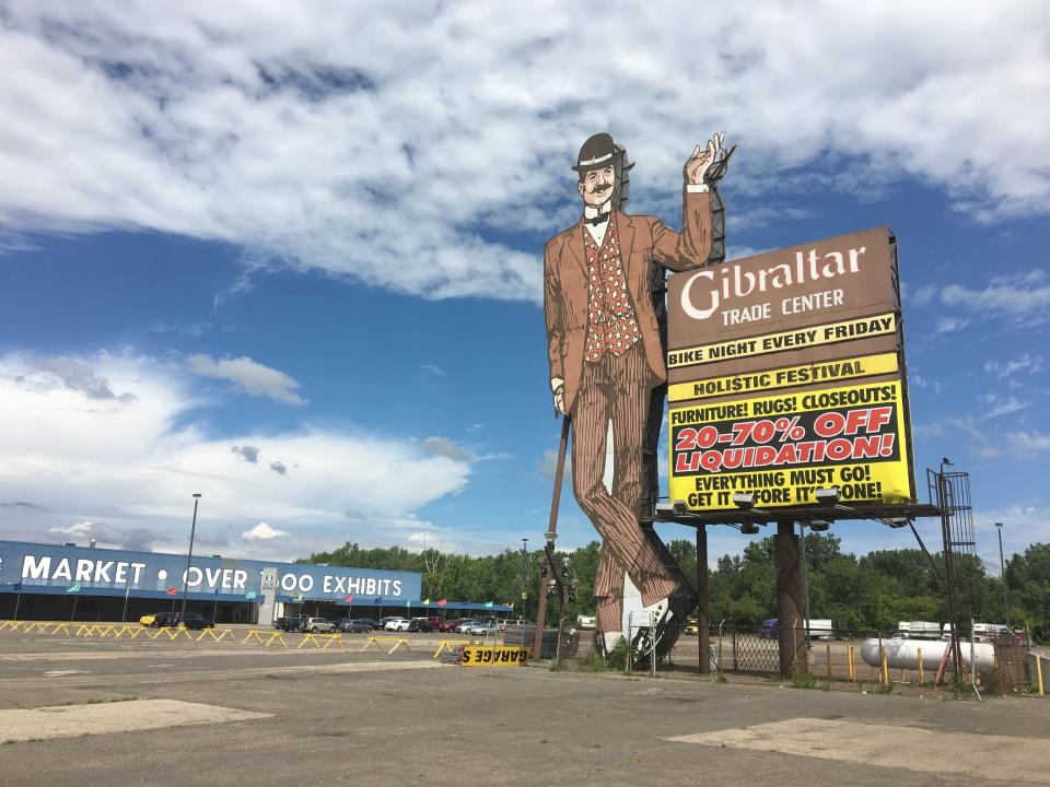 The sign outside the Gibraltar Trade Center.