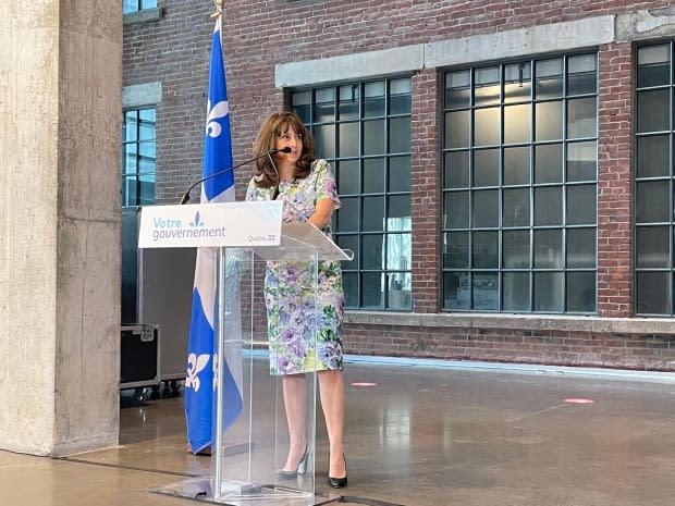 Culture Minister Nathalie Roy made the announcement during a news conference on Sunday. (Olivier Lefebvre/Radio-Canada - image credit)