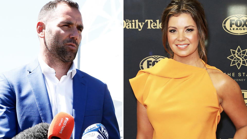 Yvonne Sampson and Cameron Smith, pictured here in the NRL world.