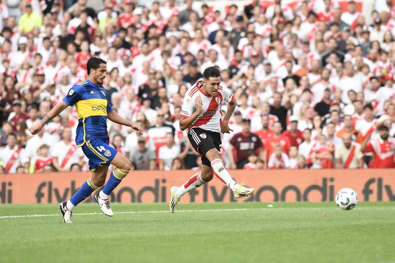 El último gol de River a Boca, marcado por Solari