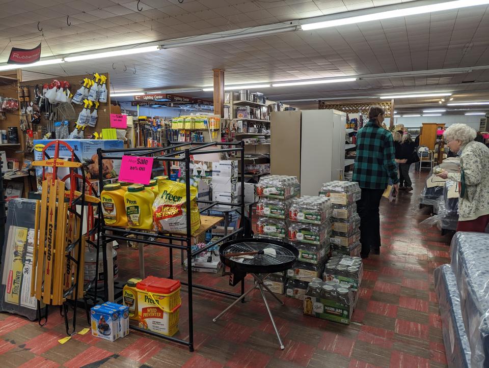 Customers search for last-minute deals at Associated Buyers True Value hardware store in Fremont.