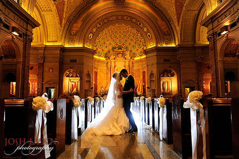 The author and her husband on their wedding day.