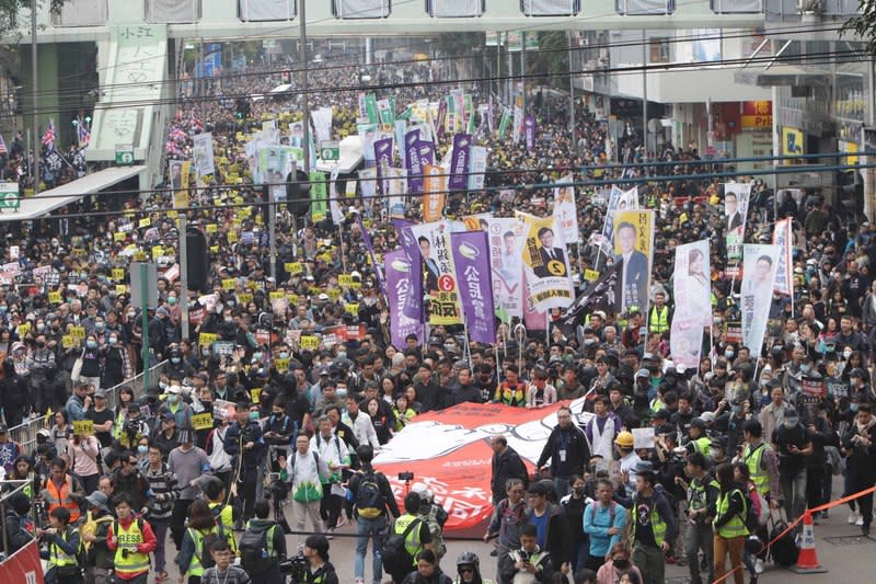 香港民陣曾組織多起公民集會。（資料照片）