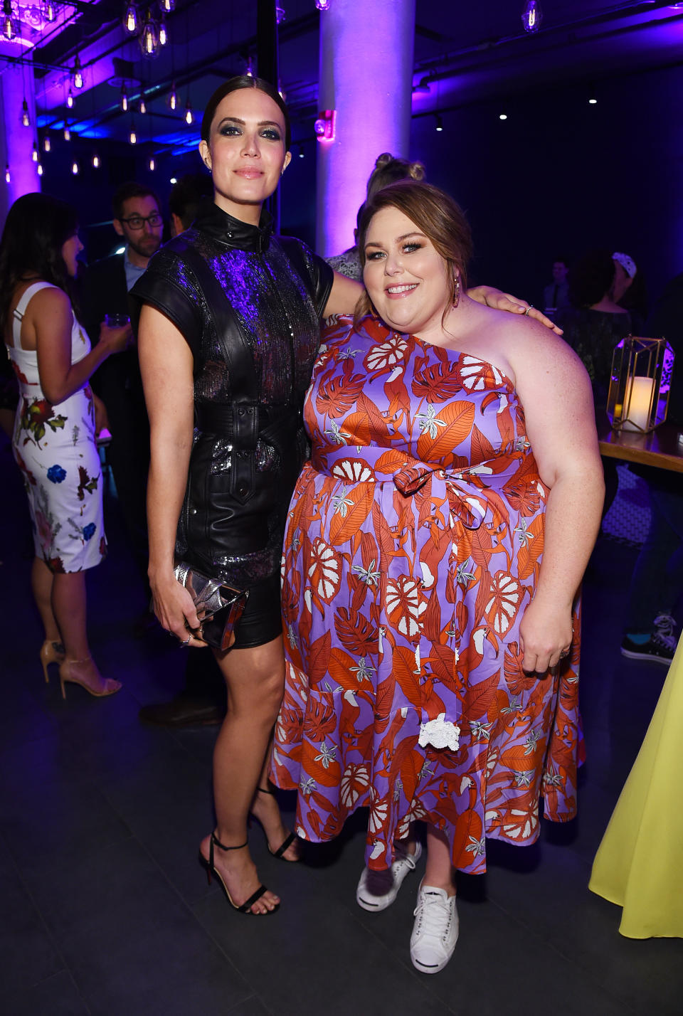 Metz and "This Is Us" costar Mandy Moore. (Photo by Jamie McCarthy/Getty Images for Entertainment Weekly & PEOPLE)