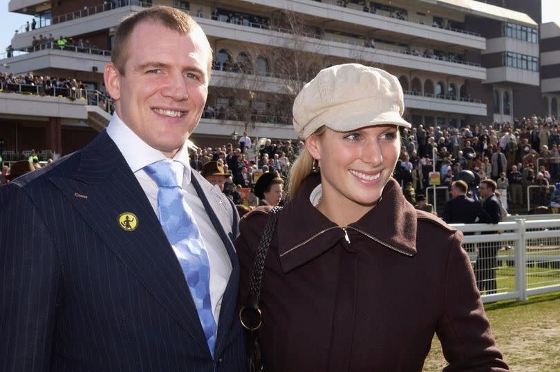 Zara and Mike Tindall at Cheltenham