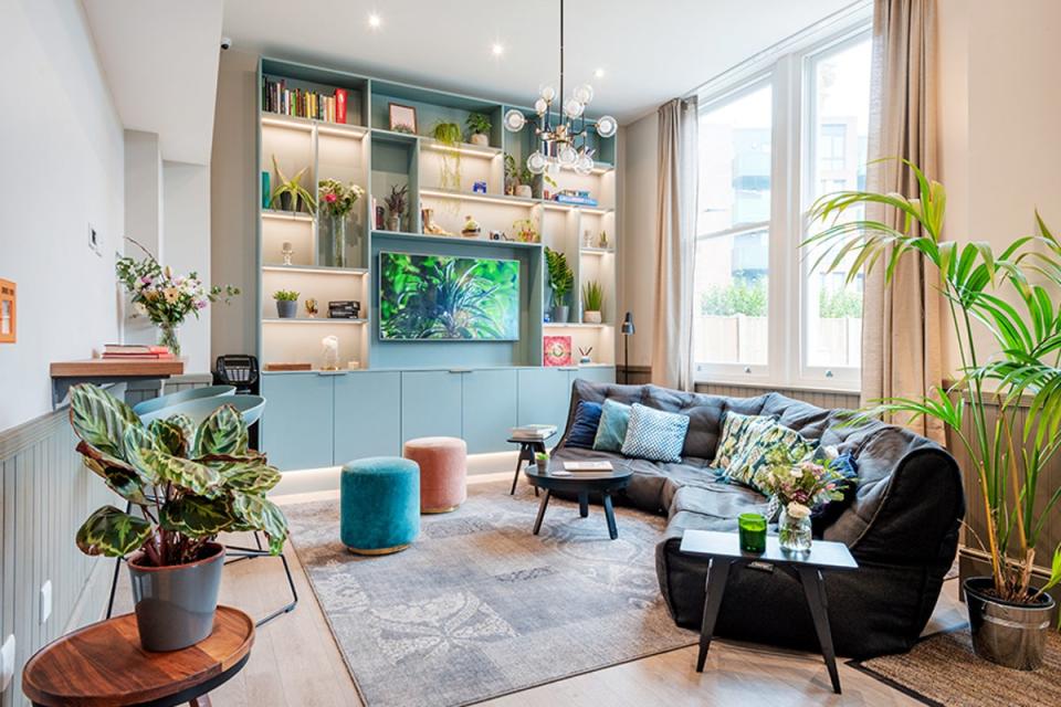 A communal lounge at Gravity’s Finsbury Park property (Gravity Co-living)