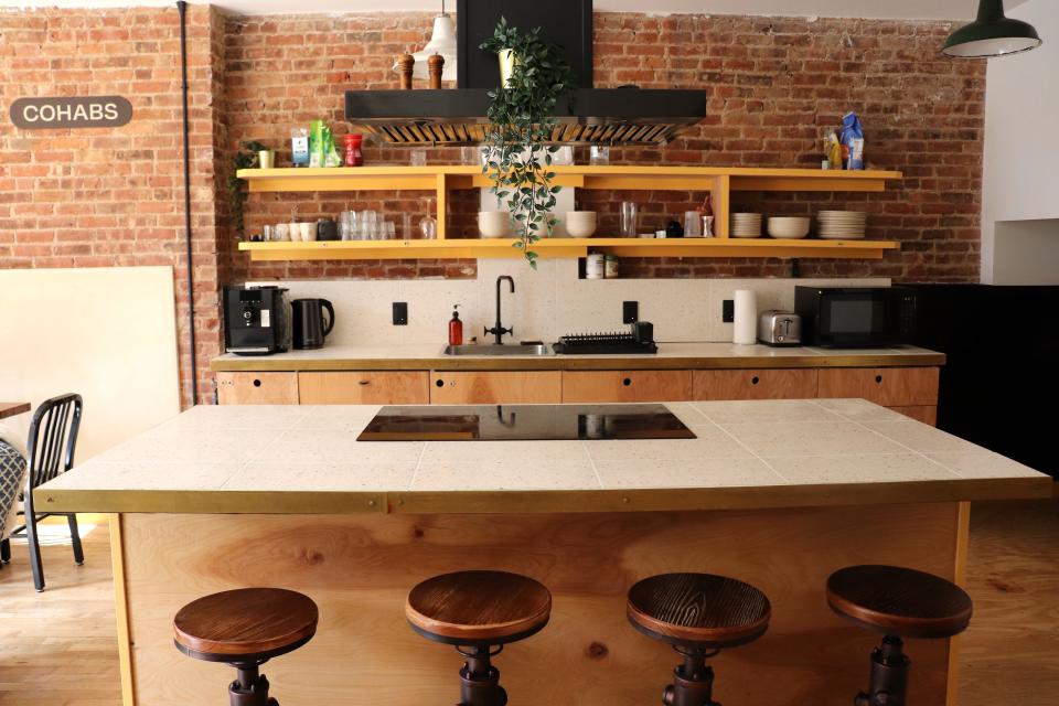 A kitchen in one of the units.