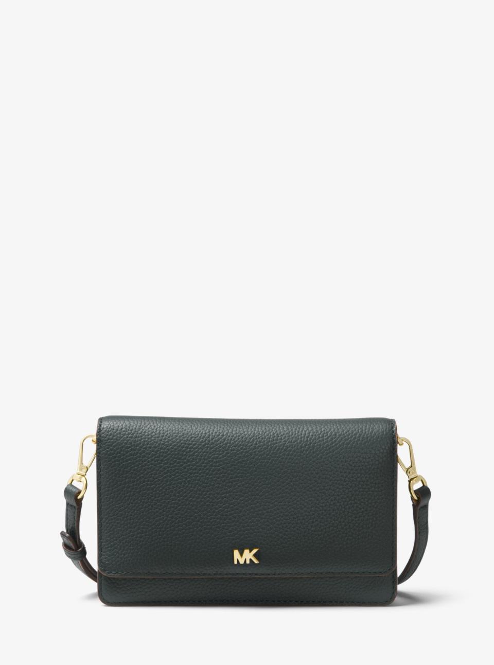 MICHAEL KORS Pebbled Leather Convertible Crossbody Bag