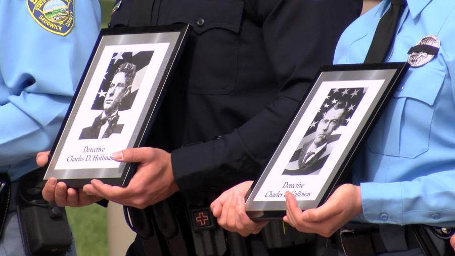 Scenes from the law enforcement memorial ceremony in Wichita on May 15, 2024. (KSN News Photo)