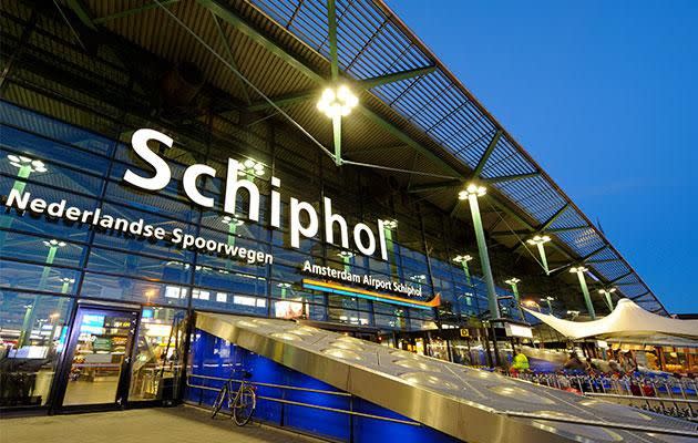 Amsterdam's Schipol airport took out top spot for love matches. Photo: Getty images