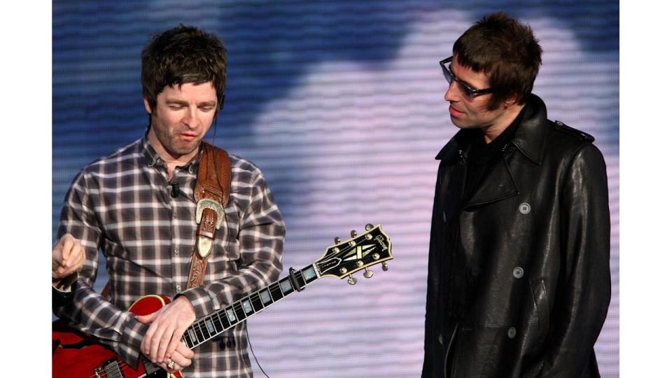 Noel Gallagher and Liam Gallagher in 2008